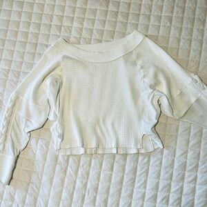 Free People Josie Solid Thermal Knit Top